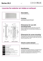 Return grilles – Series 20.2 - 12