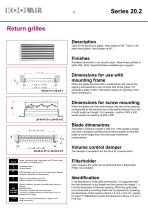 Return grilles – Series 20.2 - 3