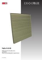 Return grilles – Series 26 SB - 1