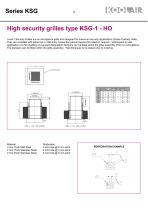 Security grilles – KSG - 4