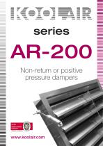 Series AR-200 Non-return or positive pressure dampers - 1