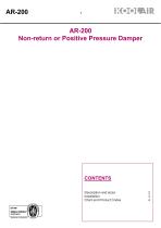 Series AR-200 Non-return or positive pressure dampers - 2