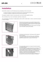 Series AR-200 Non-return or positive pressure dampers - 4