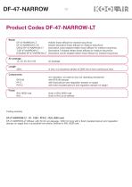 Series DF-47 NARROW Linear nozzles with a medium-to-long throw - 14