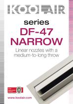 Series DF-47 NARROW Linear nozzles with a medium-to-long throw - 1