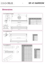 Series DF-47 NARROW Linear nozzles with a medium-to-long throw - 5