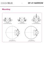 Series DF-47 NARROW Linear nozzles with a medium-to-long throw - 7