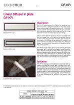 Series DF-KR Linear diffusers in plate - 3