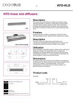 Series KFD-KLD Linear slot diffusers - 3