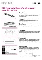 Series KFD-KLD Linear slot diffusers - 9