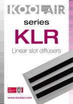 Series KLR Linear slot diffusers - 1