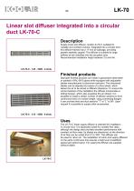 Series LK-70 Linear slot diffusers - 25