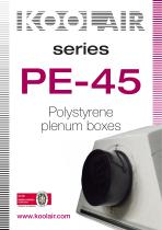 Series PE-45 Polystyrene plenum boxes