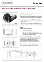 Series RVV Variable flow rate controllers - 3