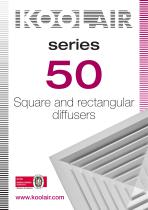 Square diffusers – Series 50 - 1