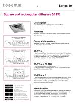 Square diffusers – Series 50 - 3