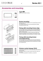 Supply grilles – Series 20.1 - 9