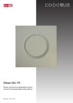 Thermo-adjustable circular diffuser – DCL TR - 1