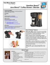 Hamilton Beach® Java Blend? Coffee Brewer / Blender (40918) - 1