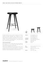 High Stool | Black stained beech - 1