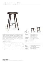 High Stool | Dark stained oak - 1