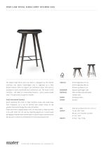 High Stool | Sirka grey stained oak - 1