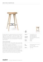 High Stool | Soaped oak - 1