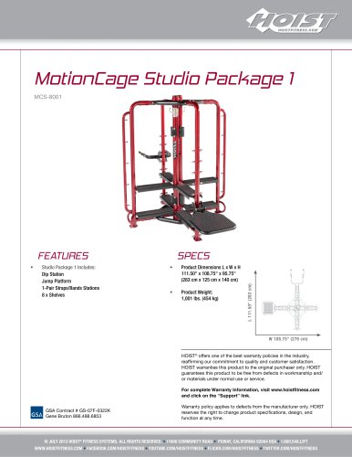 MCS-8001 MotionCage Studio Package 1