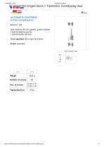 AUTOMATIC FASTENER for heavy overlapping doors - 1