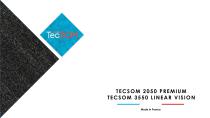 TECSOM 2050 PREMIUM TECSOM 3550 LINEAR VISION - 1