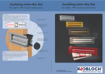 Insulating letter-box slot-1