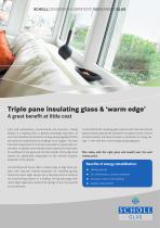 Warm edge + triple-pane insulating glazing-1