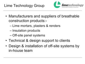 Overview of Lime Technology - 3