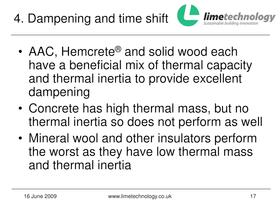 Tradical® Hemcrete® Thermal performance - 17