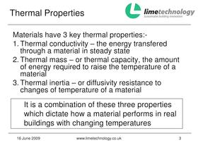 Tradical® Hemcrete® Thermal performance - 3