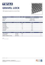 GRAVEL LOCK HDPE cuspated grid coupled with a non-woven PP fabric - 1