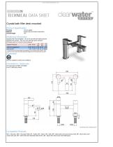 Crystal bath filler deck mounted - 1