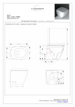 Dial back to wall - Technical sheet wc DL10 - 1