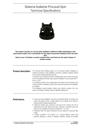 ProLevel Spin levelling system