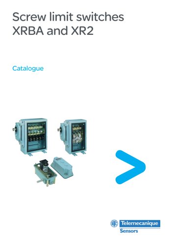 Catalogue:Screw limit switches XRBA and XR2