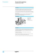 Catalogue:Screw limit switches XRBA and XR2 - 6