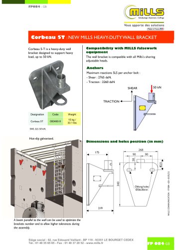 HEAVY-DUTY WALL BRACKET