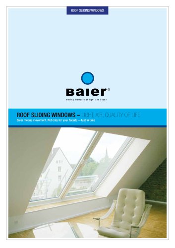 ROOF SLIDING WINDOWS