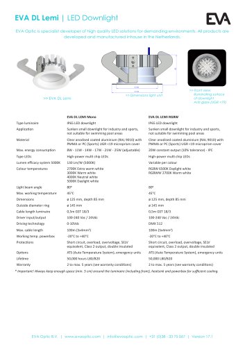 EVA DL Lemi LED downlight