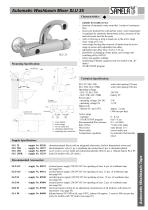 SLU 25 - Wall-mounted Thermostatic Mixer, Water Supply Span 150 mm - 1