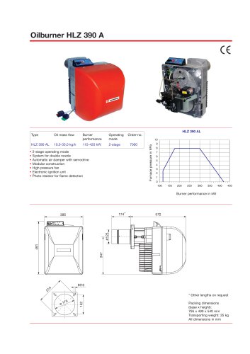 Oil burner HLZ 390 A