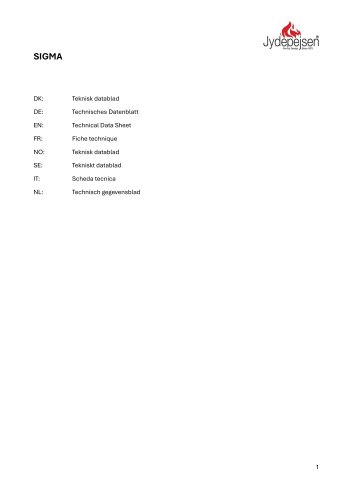 Technical Data SIGMA