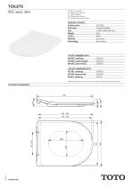 WC seat, slim - 1