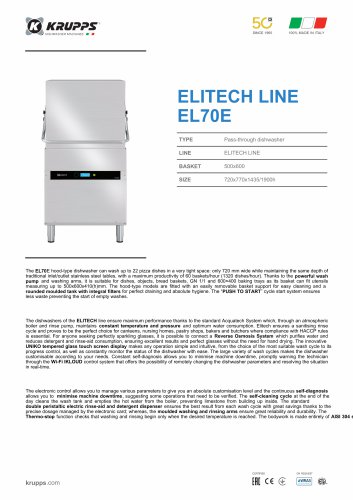 ELITECH LINE EL70E