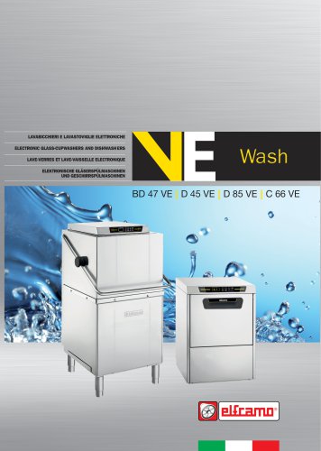 Electronic glass-cupwashers and dishwashers